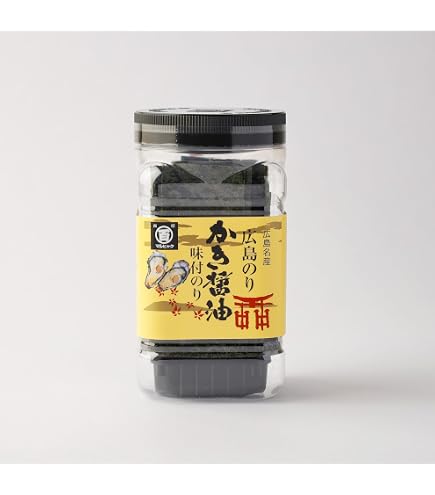 Amazon.co.jp: 広島海苔 かき醤油 味付のり 丸10切32枚 マルヒャク (2